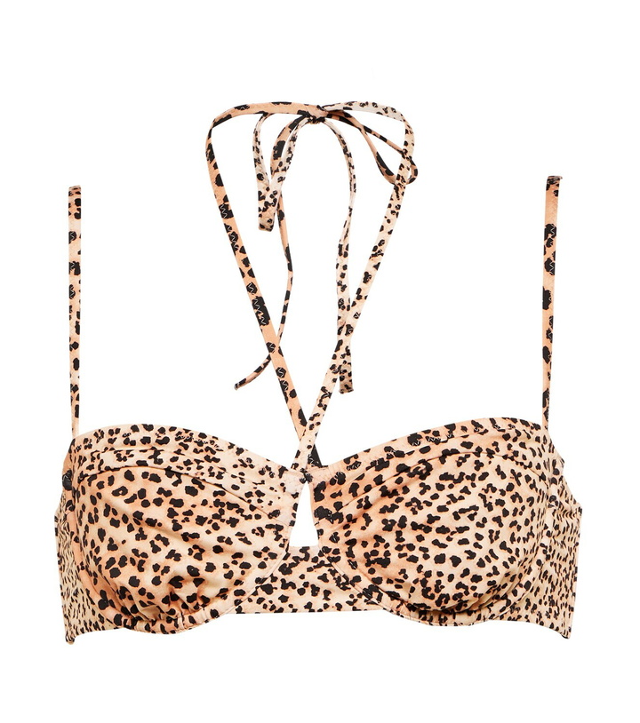 Photo: Ulla Johnson Aleena leopard-print bikini top
