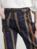 Versace - Straight-Leg Striped Jeans - Blue