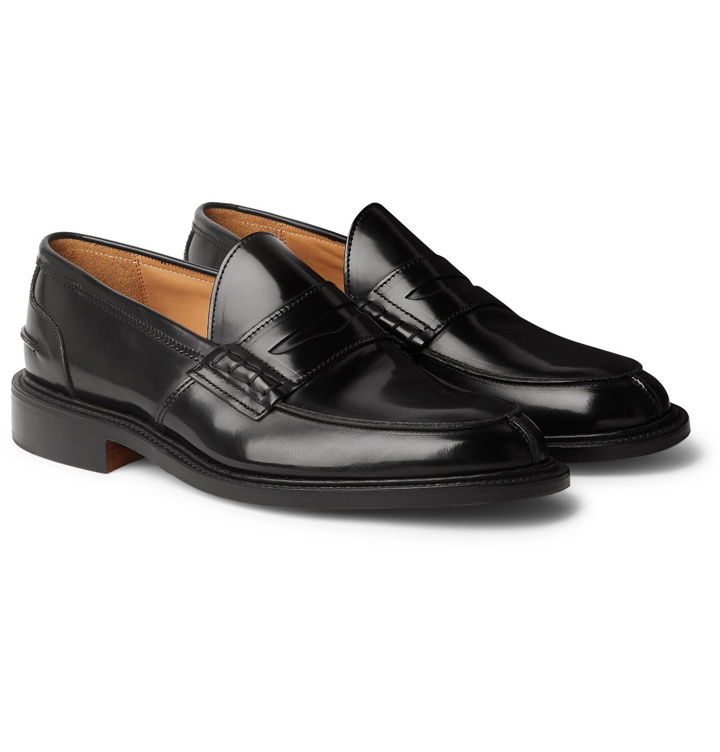 Photo: Tricker's - James Polished-Leather Loafers - Black