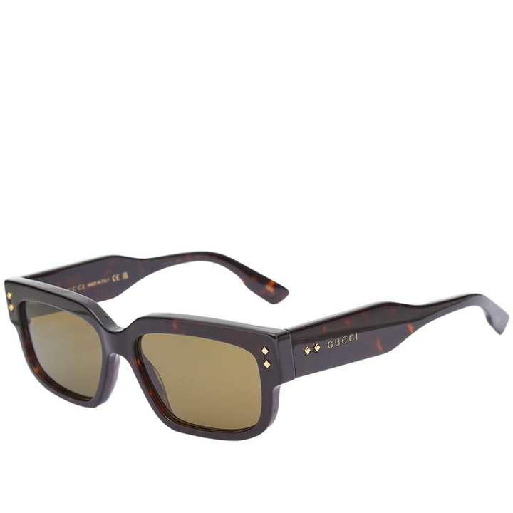 Photo: Gucci Men's Eyewear GG1218S Sunglasses in Havana/Green