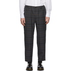 Comme des Garcons Homme Deux Grey Wool Check Glen Trousers