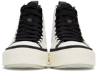 AMIRI White & Black M.A. Court High Sneakers