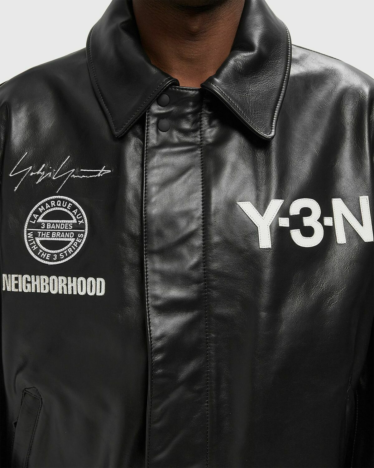 Y-3 X NEIGHBORHOOD BOMBER Black Mens Bomber Jacket