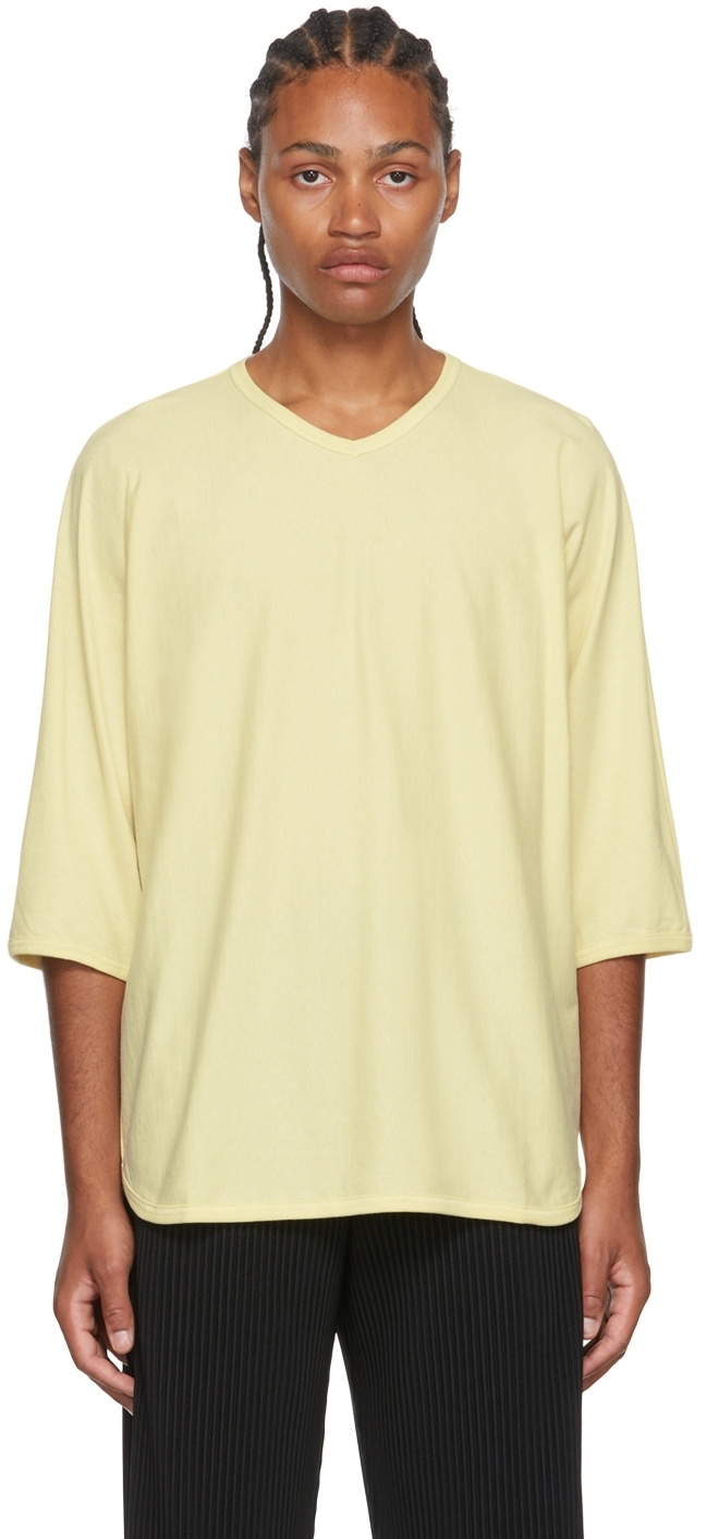 Homme Plissé Issey Miyake Yellow Release-T 1 T-Shirt Homme Plisse Issey ...