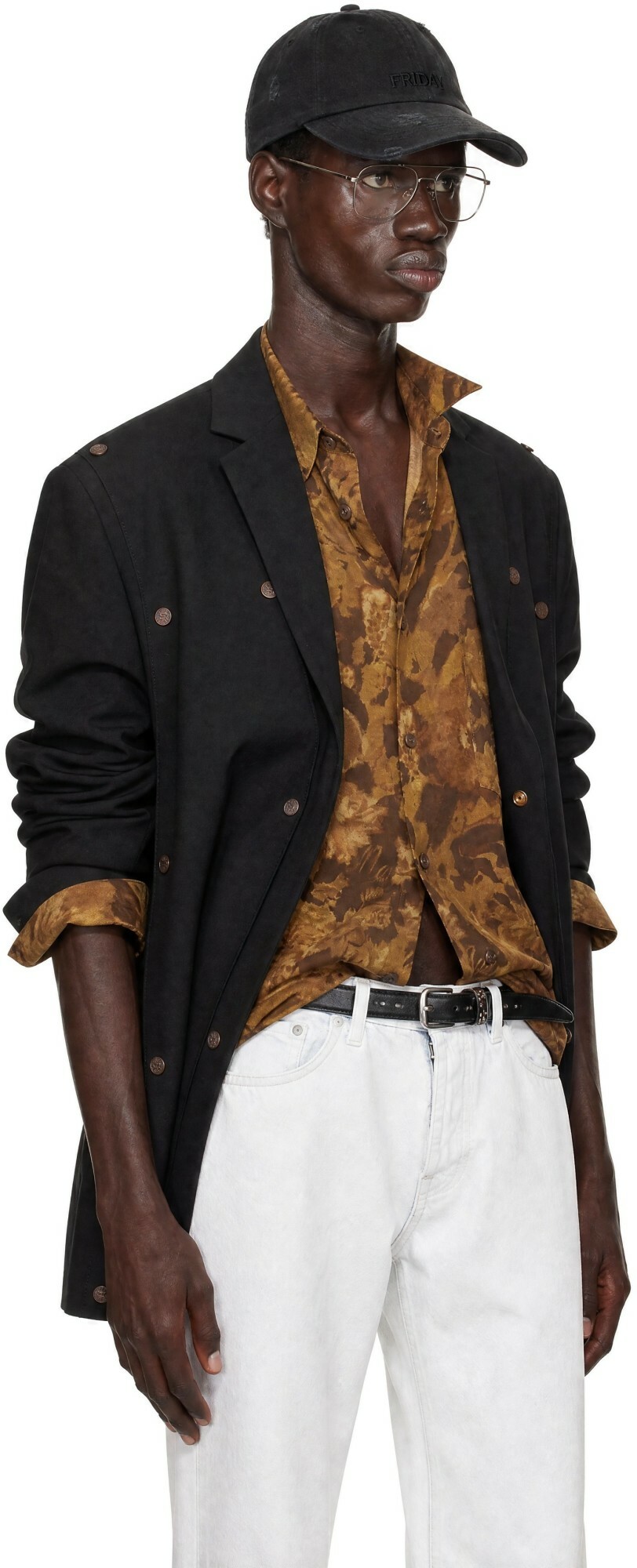 Y/Project Black Snap Panel Blazer