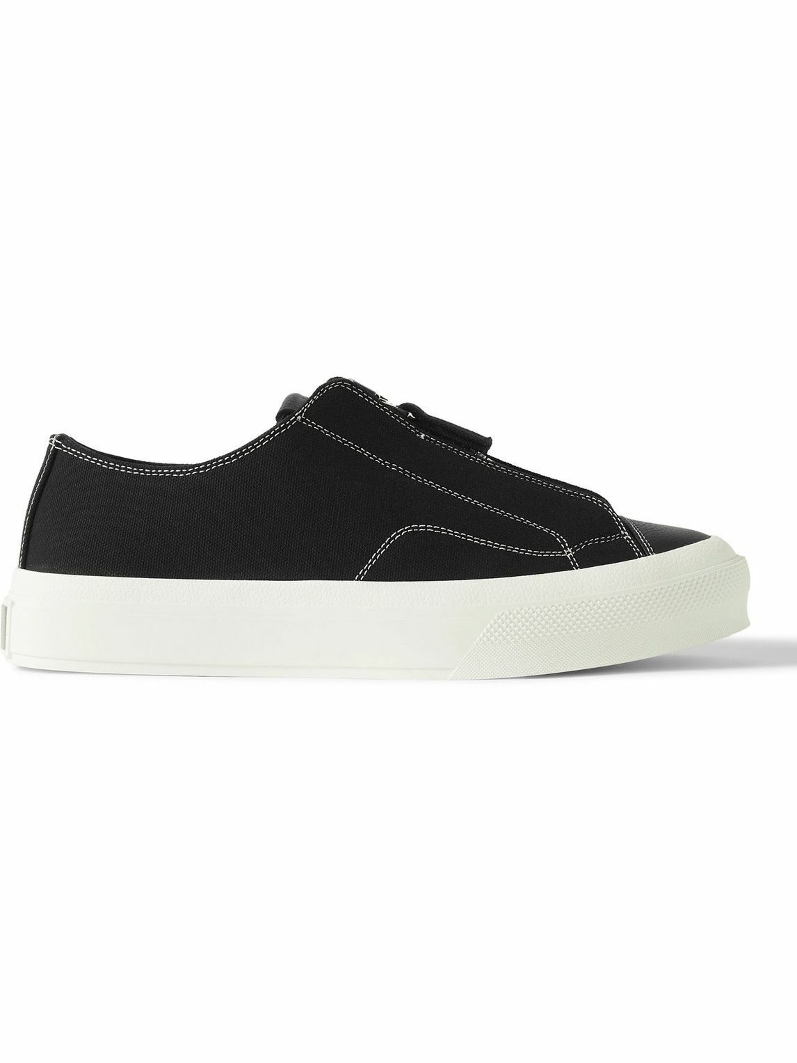 Givenchy - City Low Cap-Toe Canvas and Leather Sneakers - Black Givenchy
