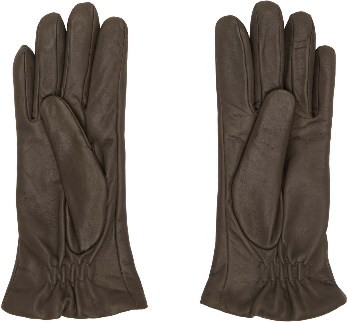 TOTEME Brown Leather Gloves