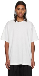 Y's For Men Off-White Printed T-Shirt