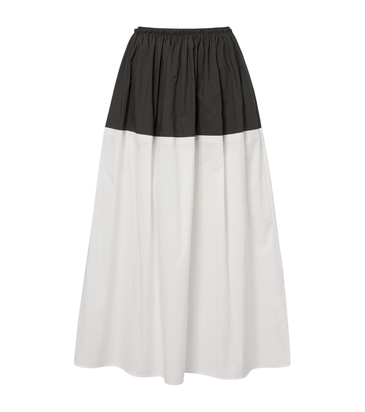 Photo: Proenza Schouler White Label Nyla cotton poplin midi skirt