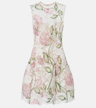 Oscar de la Renta Embroidered cocktail dress