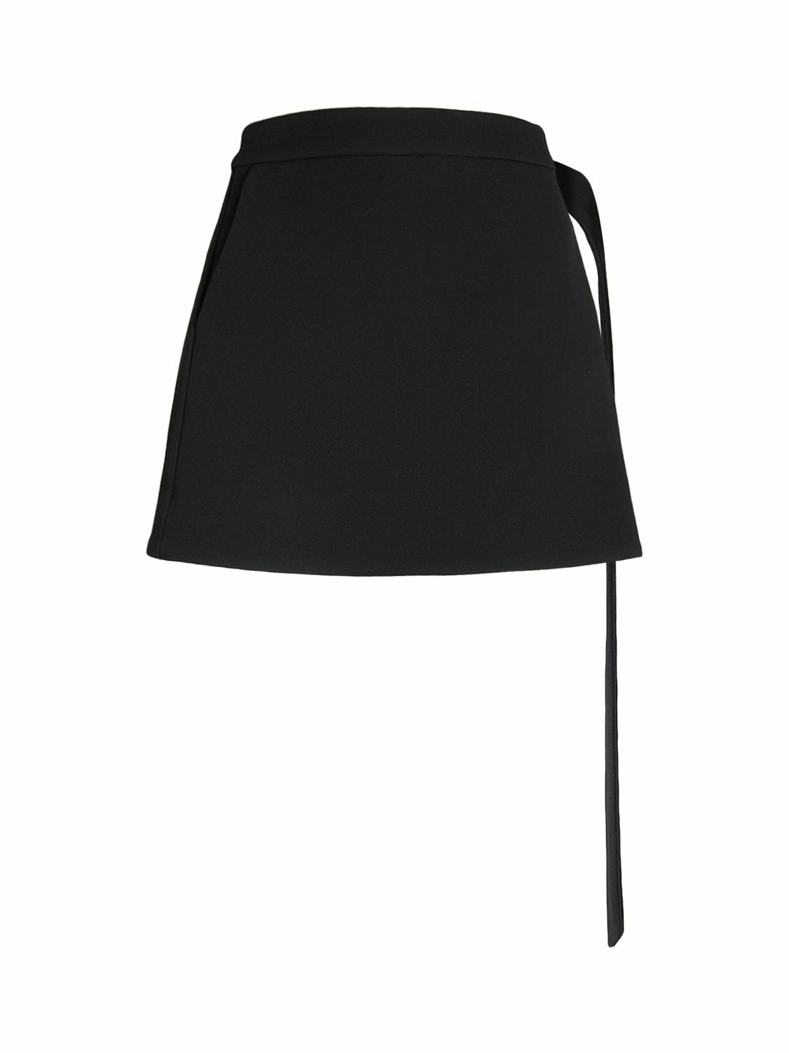 AMI PARIS - Wool Crepe Mini Skirt AMI