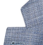 Canali - Blue Kei Slim-Fit Mélange Wool, Silk, Linen-Blend Blazer - Blue