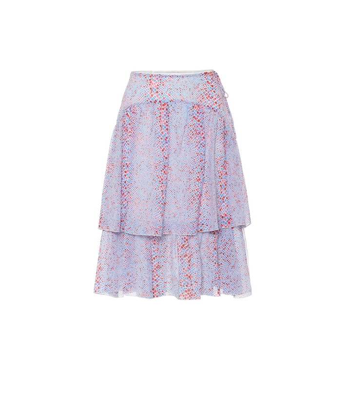 Photo: See By Chloe - Printed cotton and silk midi skirt