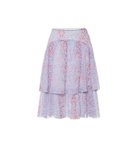 See By Chloe - Printed cotton and silk midi skirt