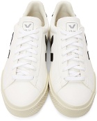 Veja White & Black Campo Sneakers