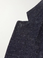 Etro - Cotton, Wool and Linen-Blend Jacquard Blazer - Blue