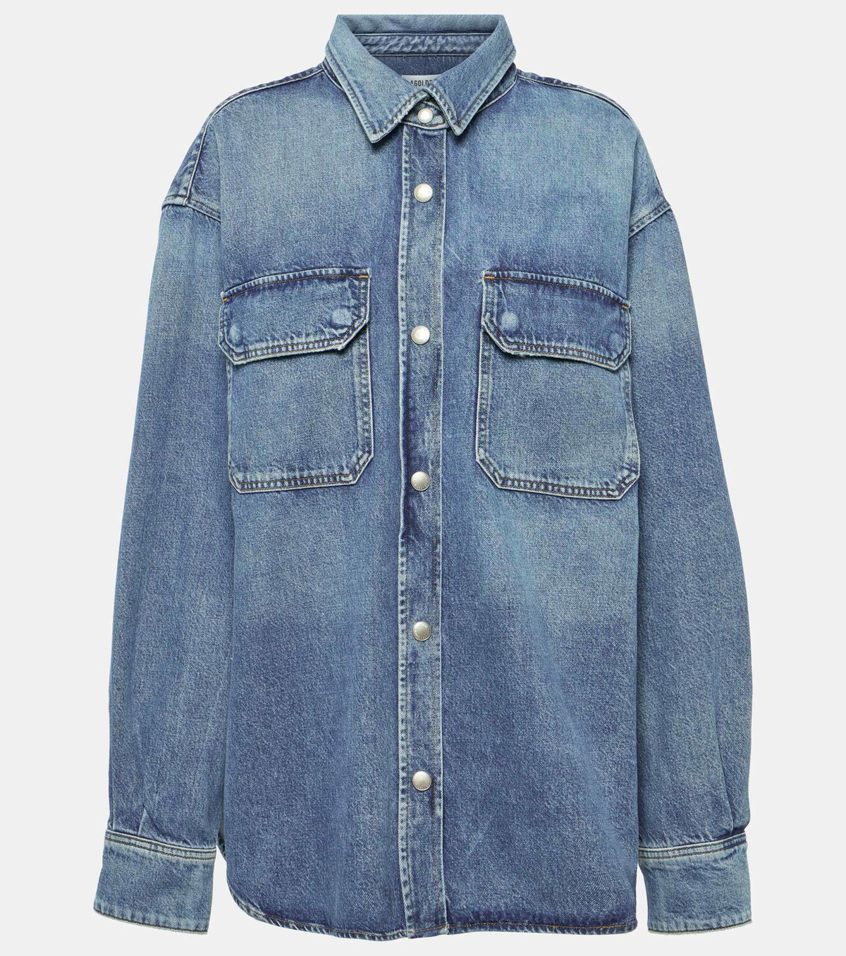 Agolde Camryn oversized denim shirt