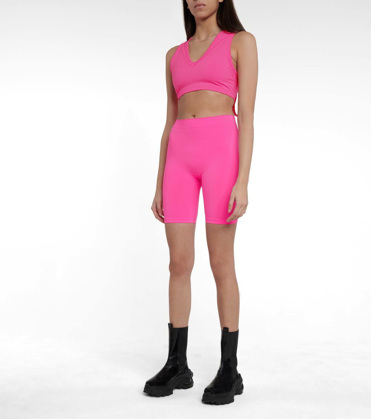Helmut Lang Stretch-jersey biker shorts