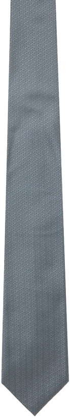 Photo: ZEGNA Gray Natural Silk Tie