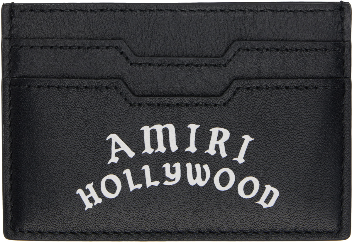 AMIRI Black 'AMIRI Hollywood' Card Holder