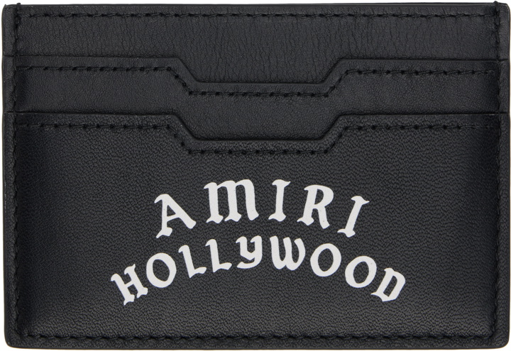 Photo: AMIRI Black 'AMIRI Hollywood' Card Holder