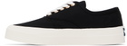 Maison Kitsuné Black Laced Sneakers