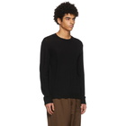 Jil Sander Black Virgin Wool Sweater