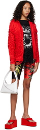 Sia Arnika Black Tooth Print Cut Tank Top
