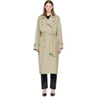 TOTEME Beige Crisp Summer Trench Coat