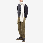 Moncler Men's Tricolor Scarf in Off White