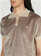 Acne Studios - Velvet Polo Shirt in Light Brown