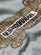 Neighborhood - Logo-Print Cotton-Jersey T-Shirt - Gray