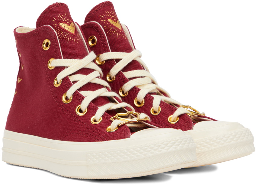 Converse Red Chuck 70 Hearts Sneakers Converse