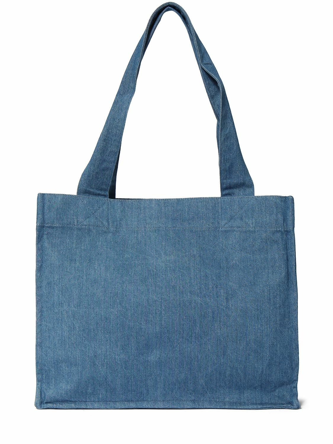 【関税込み】Large Easy Tote Bag - Ganni - Cotton - Denim Large Easy Tote Bag - Ganni - Cotton - Denim