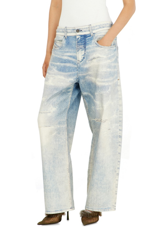 Photo: Diesel Relaxed Regular Waist 2097 D-Enim-M Joggjeans, Light blue, Zip fly