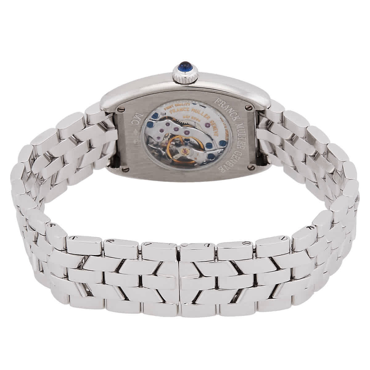 Franck Muller Cintree Curvex Hand Wind Silver Dial Watch 2251 MC PLAT