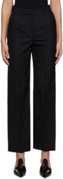 Totême Black Slim-Fit Trousers