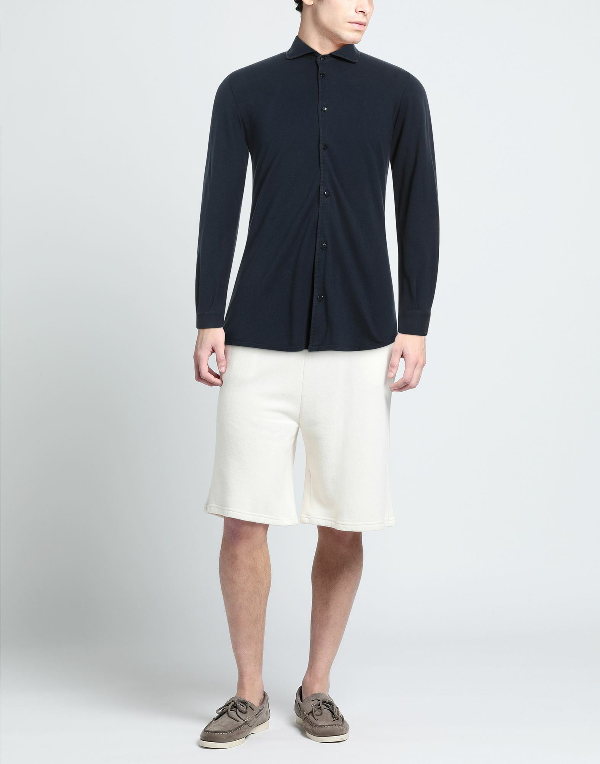 Fedeli Mens Shirt Midnight in Blue