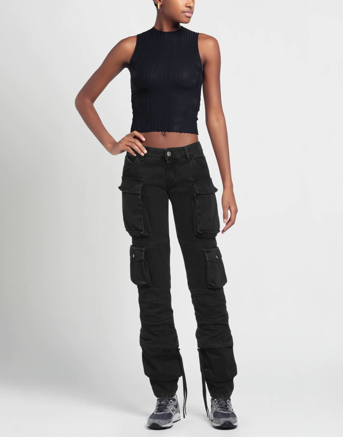 The Attico Womens Jeans in Black