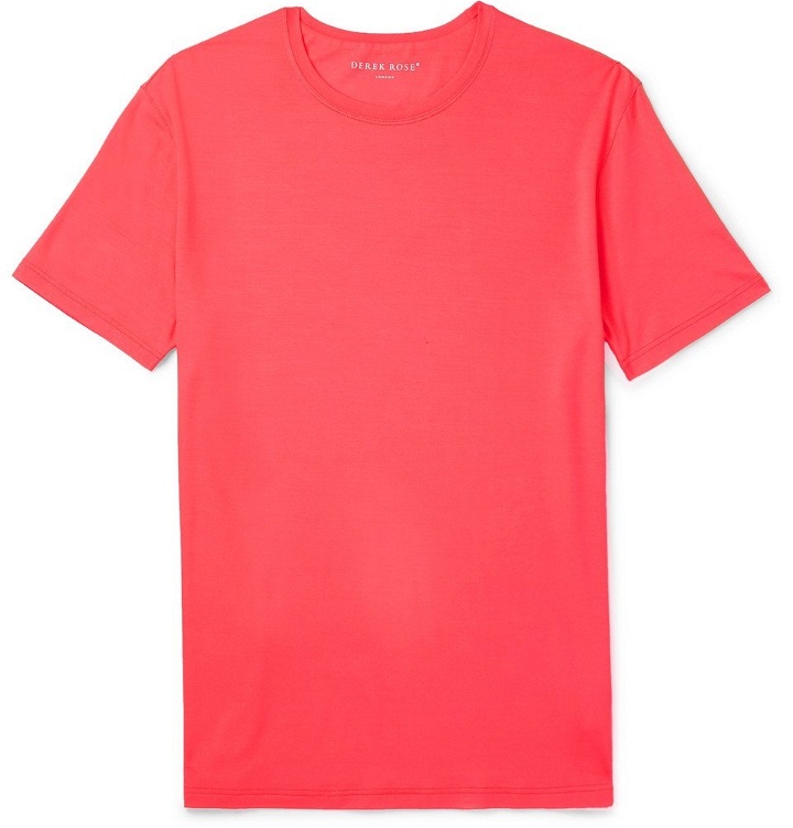 Photo: Derek Rose - Stretch-Micro Modal T-Shirt - Men - Red