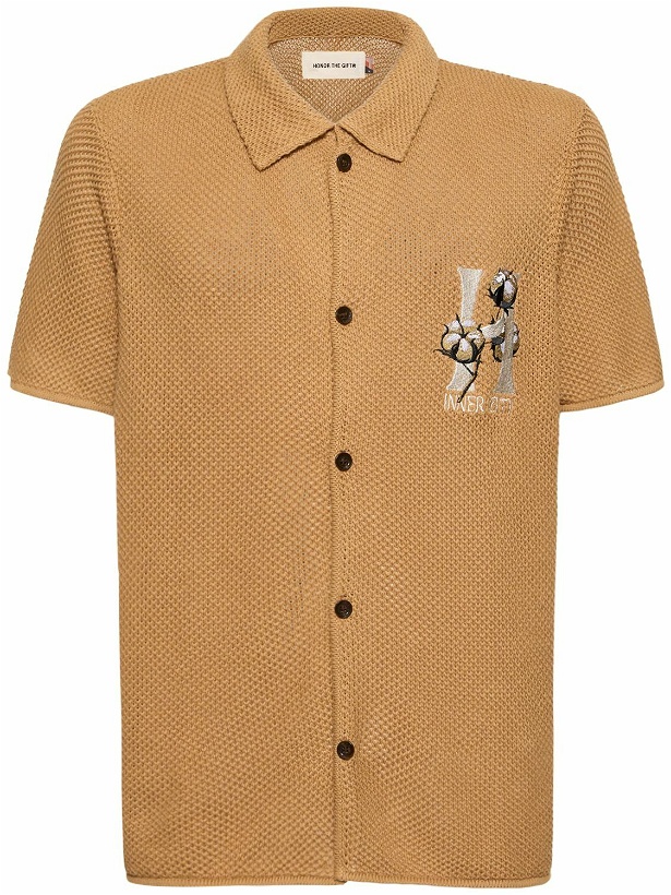 Photo: HONOR THE GIFT - Short Sleeve Knit Cotton Shirt