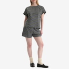 A.P.C. Women's Andrea Check Shorts in Green