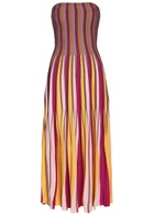 Simkhai Soleil Striped Knit Midi Dress Multicoloured