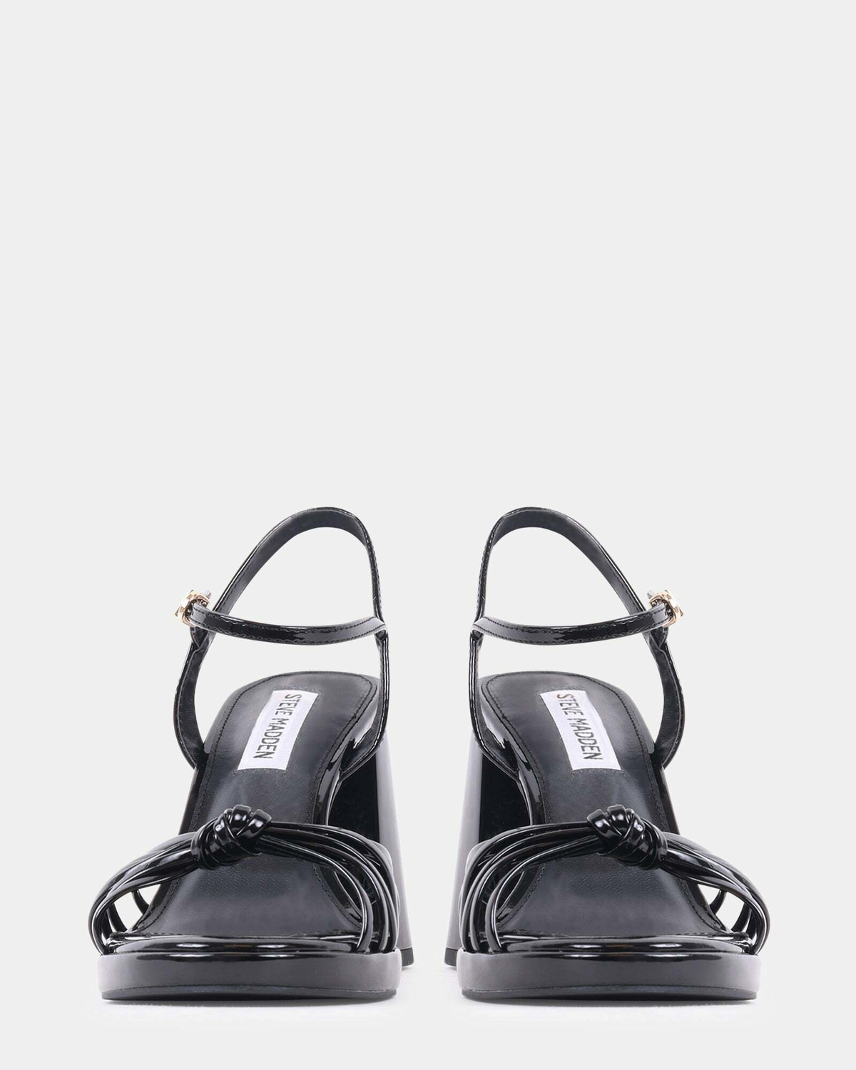 Steve Madden Jungle Heels in Black Patent