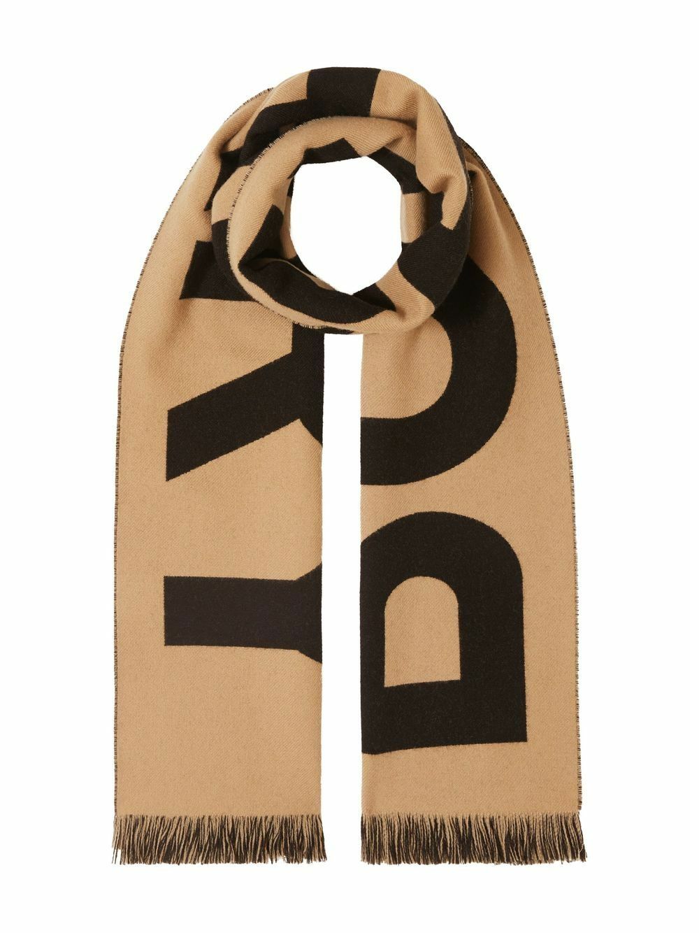 BURBERRY - Logo Wool Scarf Burberry