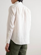 Drake's - Linen Shirt - White