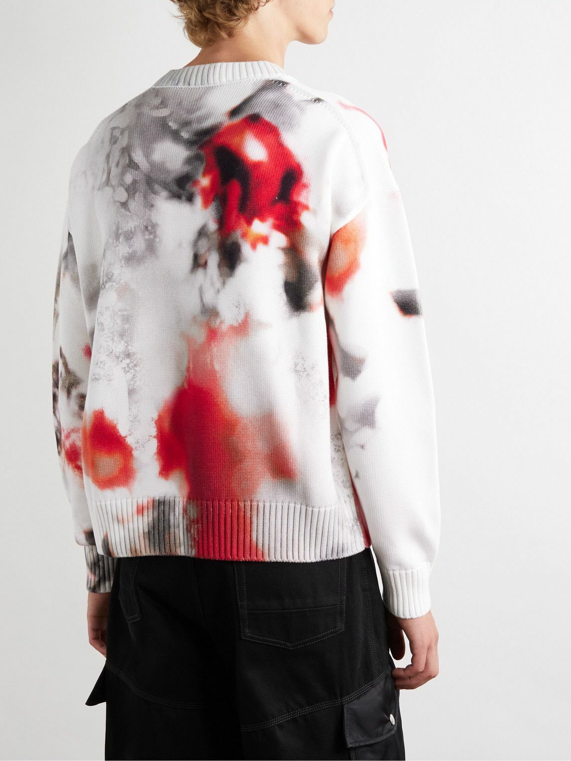 Alexander McQueen - Printed Cotton Sweater - White Alexander
