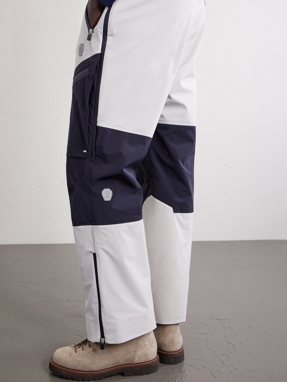 Brunello Cucinelli - Straight-Leg Panelled Shell Ski Pants - Blue