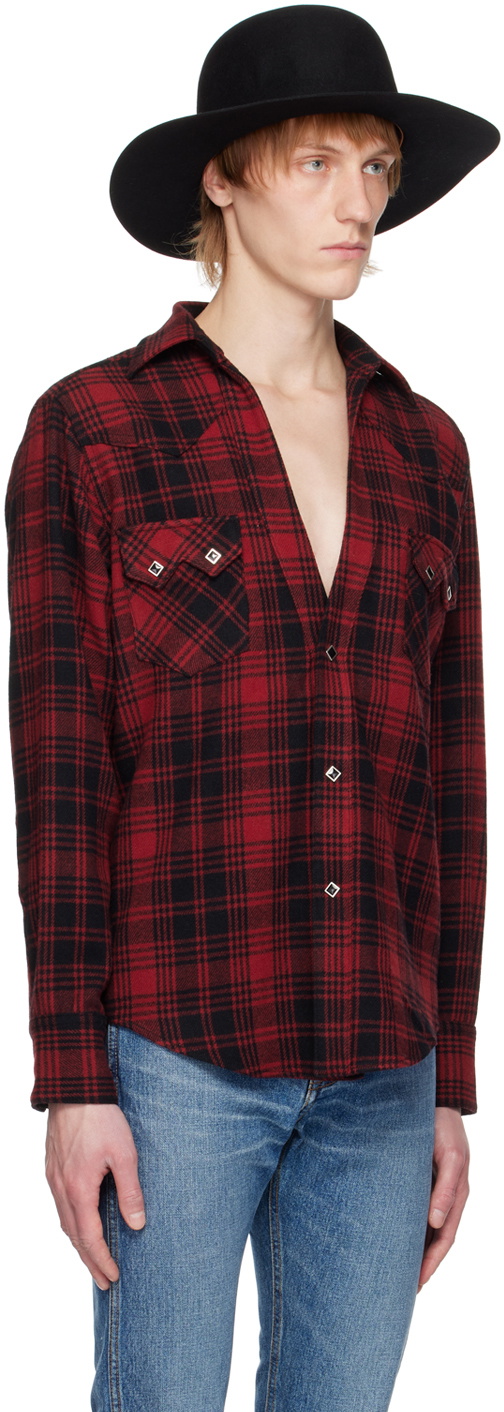 The Letters Red Western Shirt