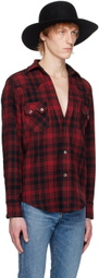 The Letters Red Western Shirt